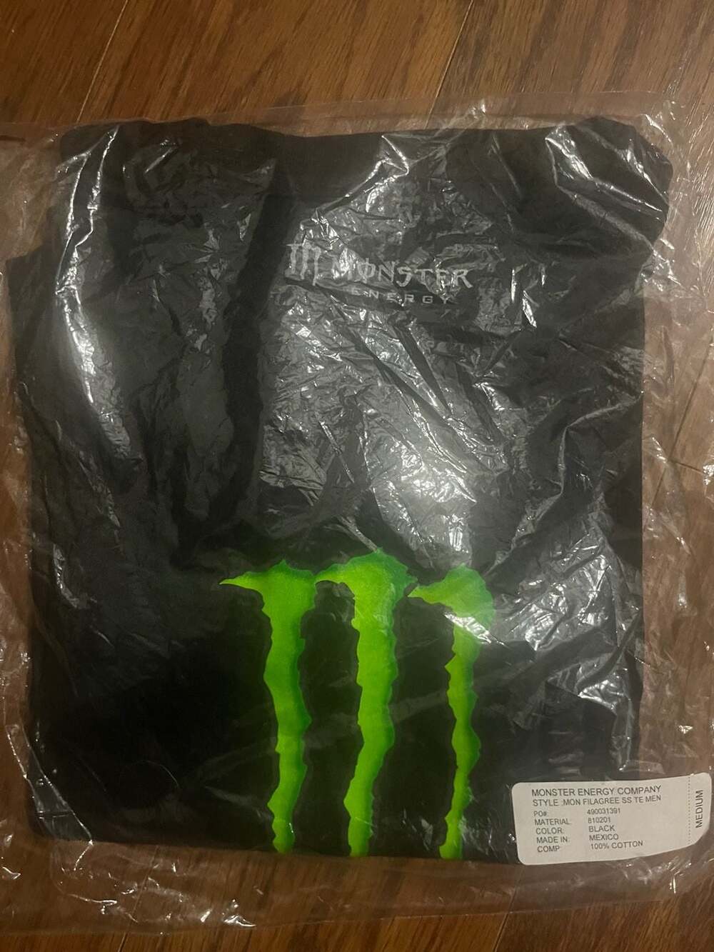 Monster Energy Mon Filagree SS Men's Graphic T-Shirt Black